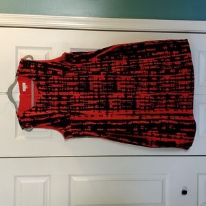Calvin Klein Dress. Red & Black, Size 22W